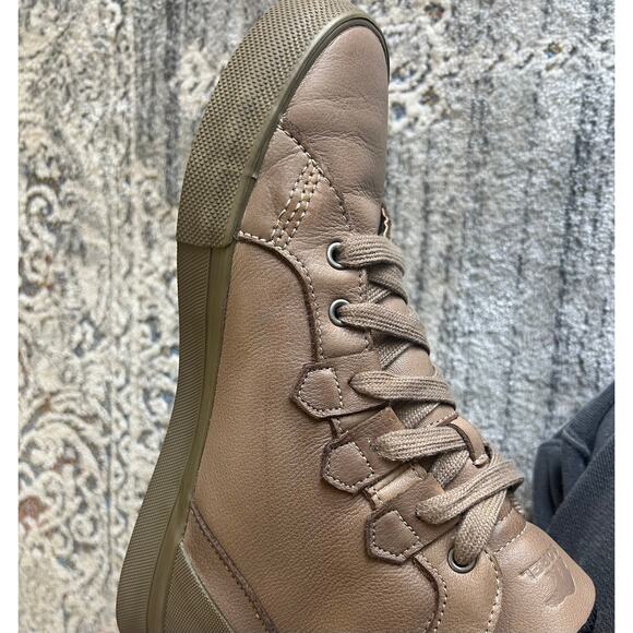 SOREL Caribou Mid Waterproof Lace Up Leather Sneaker Khaki Size 9 - Picture 11 of 16